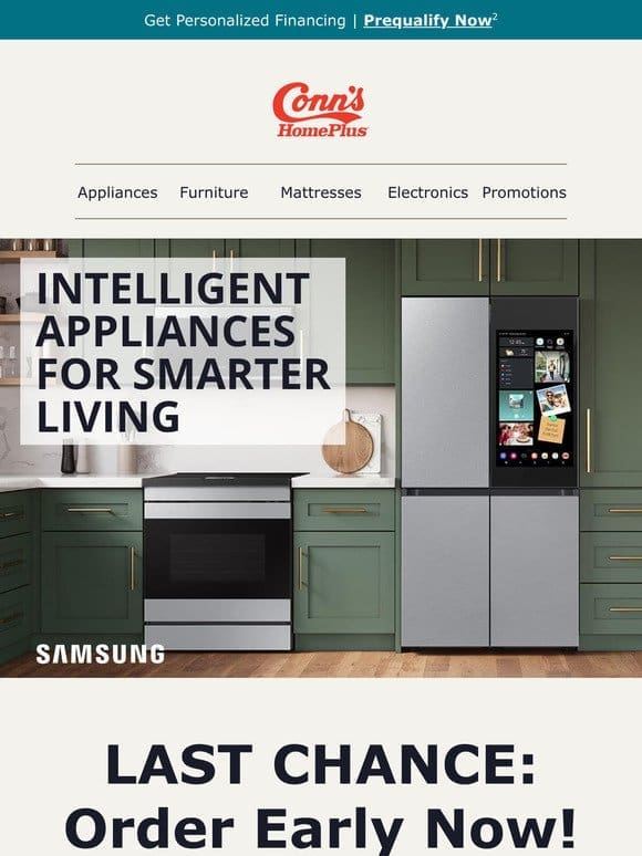 Pre-order new appliances from Samsung!