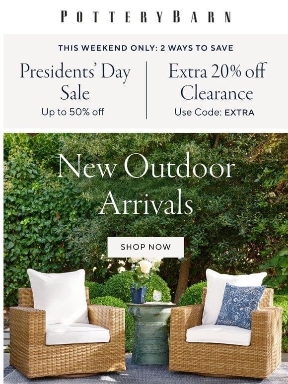 Presidents’ Day Sale + extra 20% off clearance
