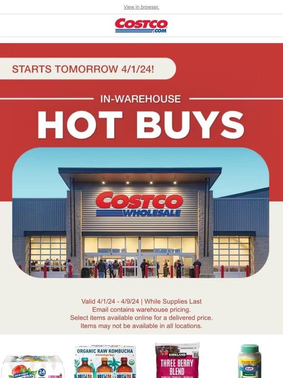 Preview Tomorrow’s In-Warehouse Hot Buys!