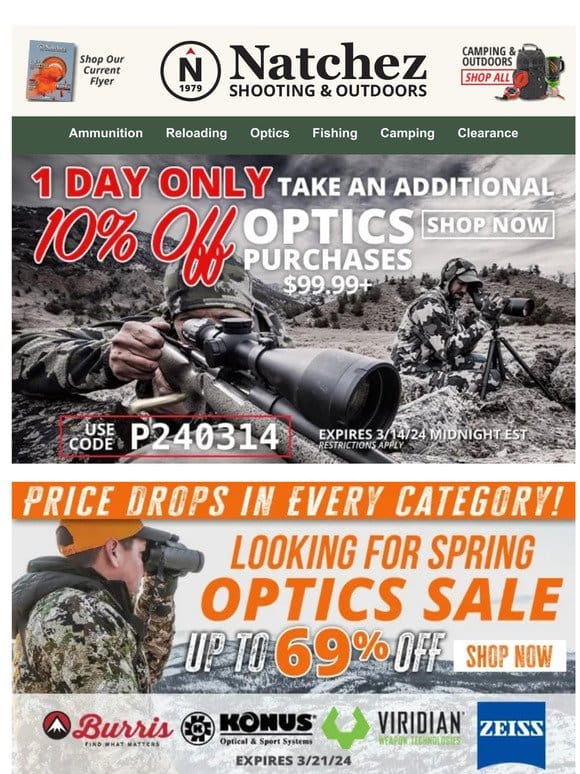 Price Drops & Up to 69% Off Spring Optics Sale!