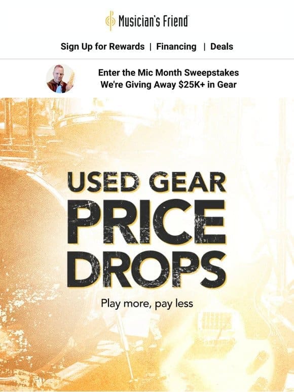 Price drops: Used gear