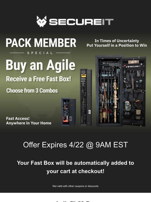 Purchase an Agile and Receive a Free Fast Box