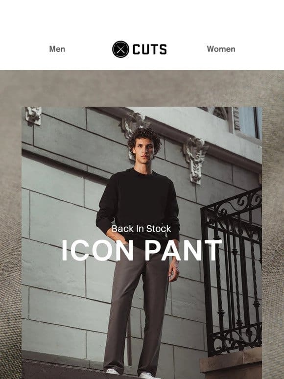 RESTOCK: Don’t Miss The Icon Pant