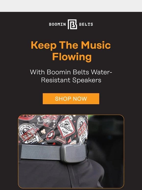 Rain or Shine， Boomin Belts Keeps the Music Flowing ❣️
