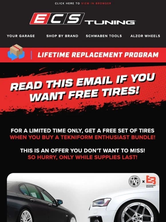 Read This If You Want Free Tires!