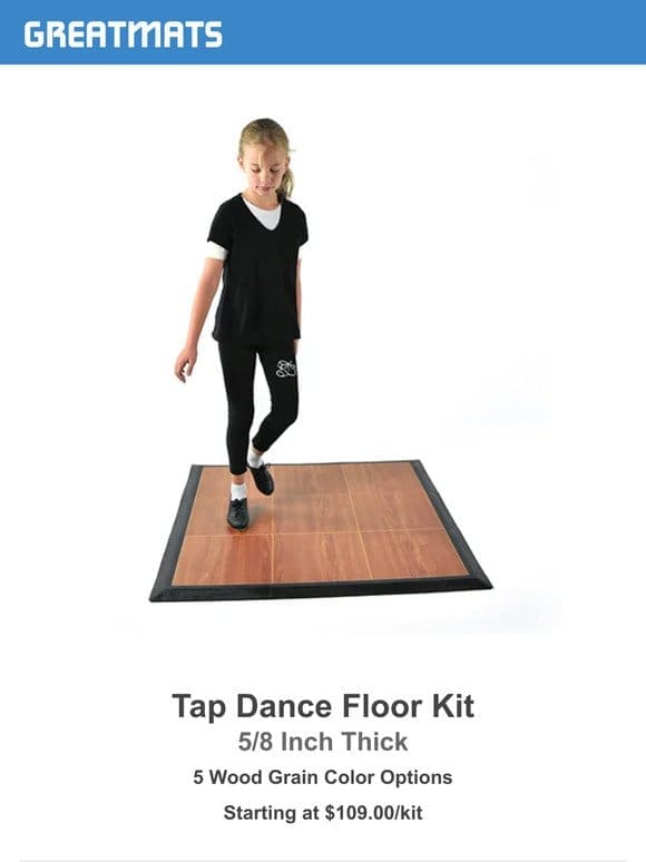 Ready， Set， Tap: Portable Dance Floor Kits!