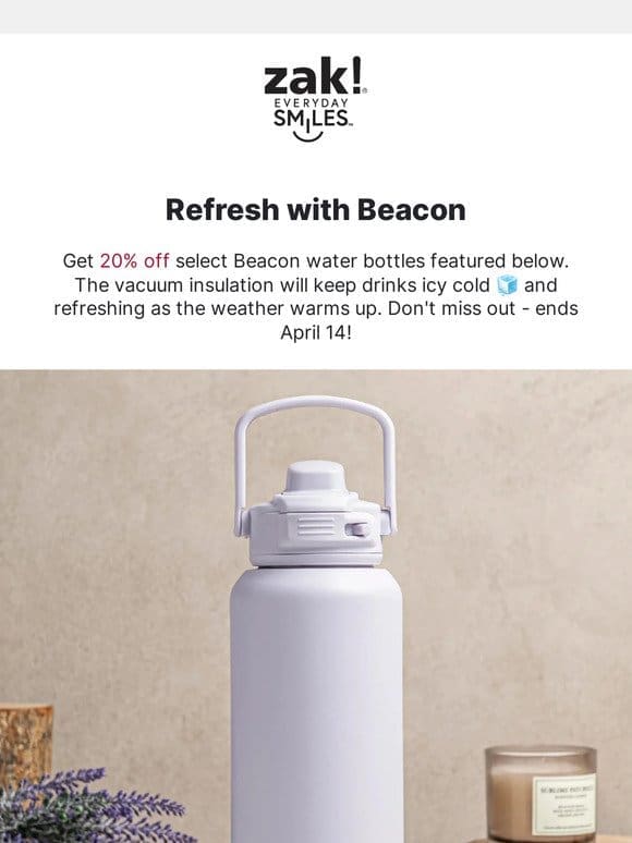 Refresh with Beacon   20% Off Select Styles
