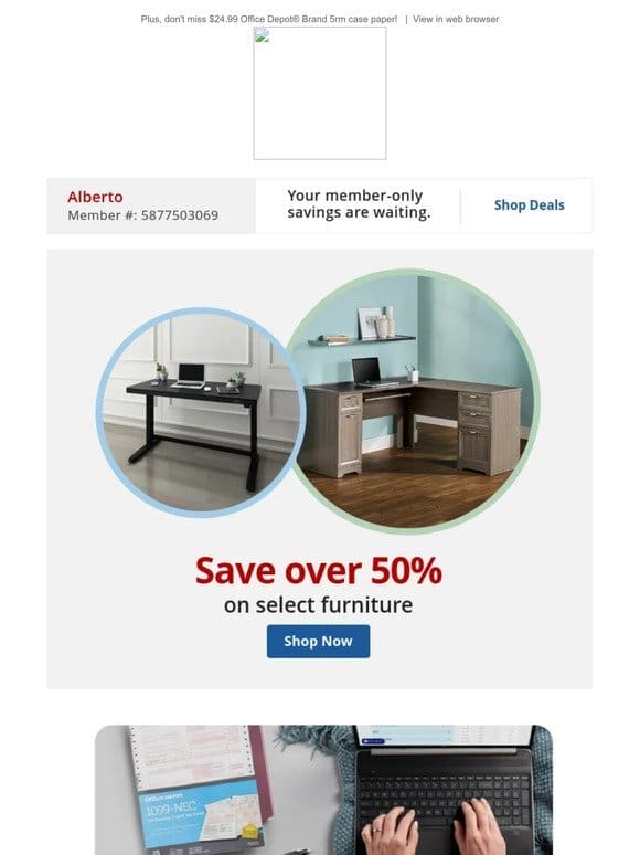 Refresh your space! Enjoy up to 50% off select furniture for spring!