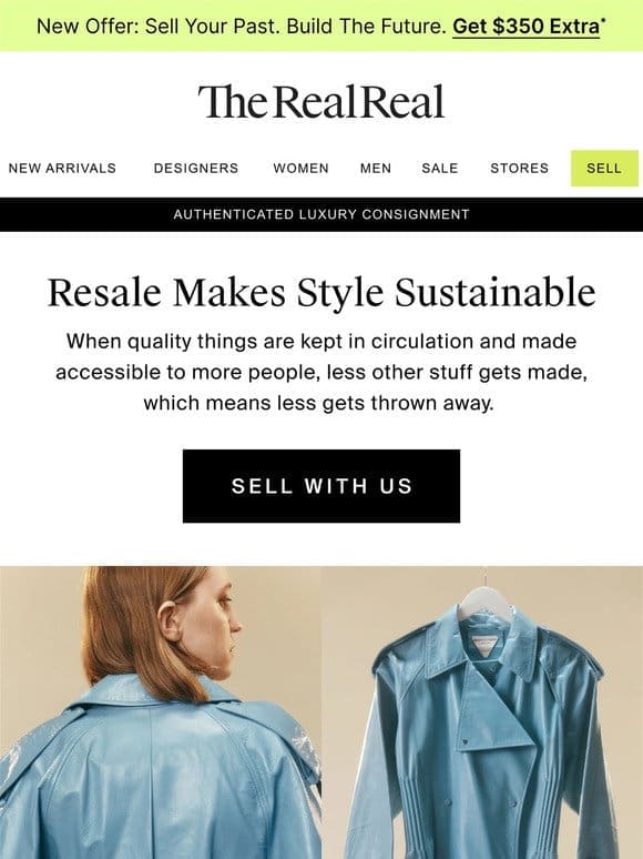 Resale makes style sustainable. We make resale simple.