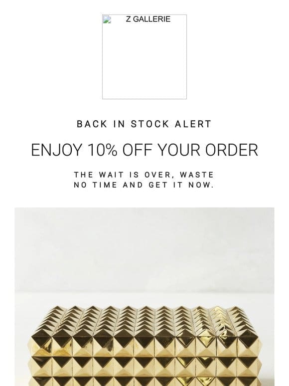 Restock Alert | Here’s 10% Off And Your Must Have Is Back!