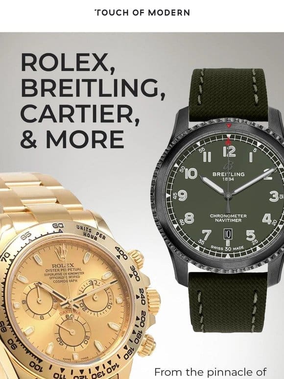Rolex & Breitling & Tag Heuer