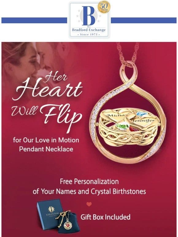 Romantic Necklace “Flips” to Symbolize Your Love
