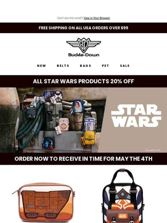 SALE ALERT: STAR WARS 20% OFF FOR MAY THE 4TH
