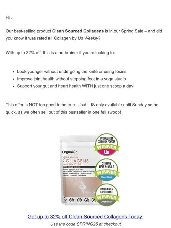 SALE: Clean Sourced Collagens