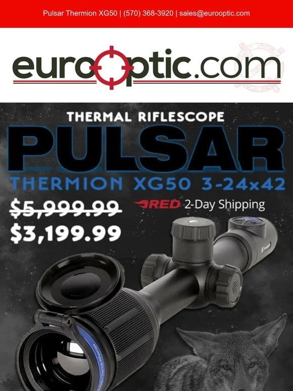 SAVE $2800: Pulsar Thermion XG50 3-24×42 Thermal Riflescope!