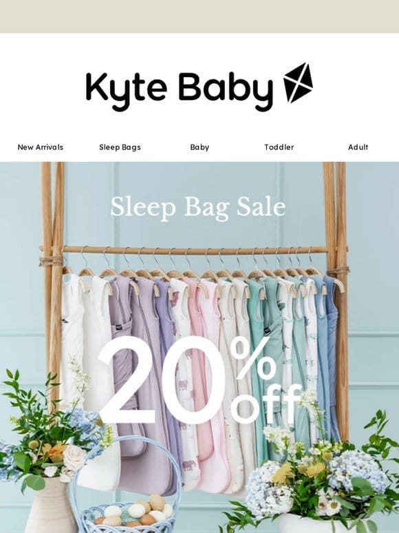 SLEEP BAG FLASH SALE: Save 20%
