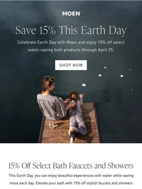 STARTING NOW | Save water and 15%