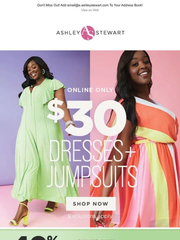 STARTS NOW!! [ONLY $30] Dresses & Jumpsuits