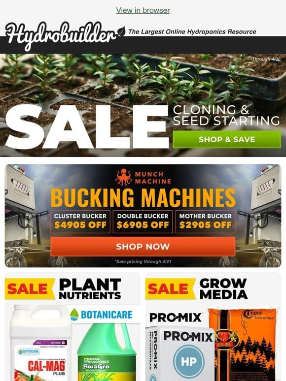 Sale Ending Soon!   Everything You Need to Clone Your Plants