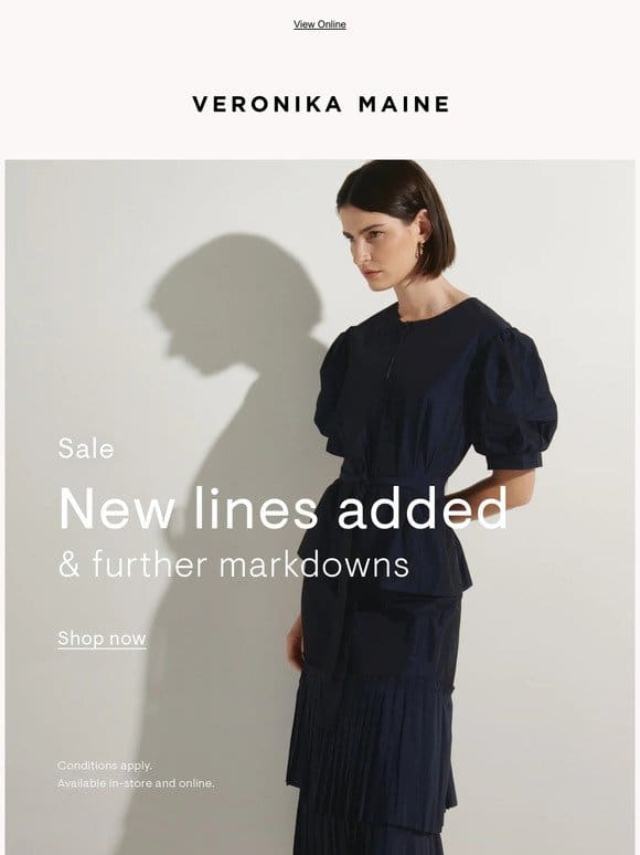 Sale | New lines added
