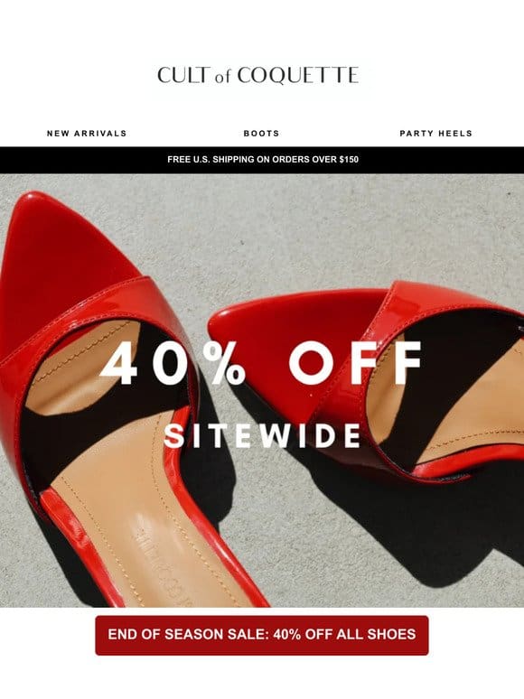 Sale Shoes Are Selling Out!