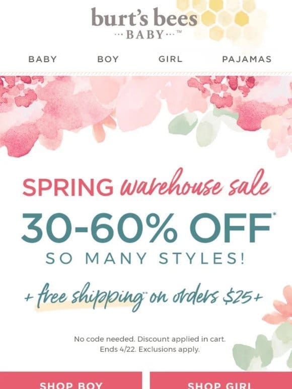 Sale! Up to 60% off SO many styles!