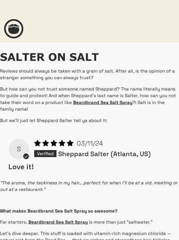 Salter on salt
