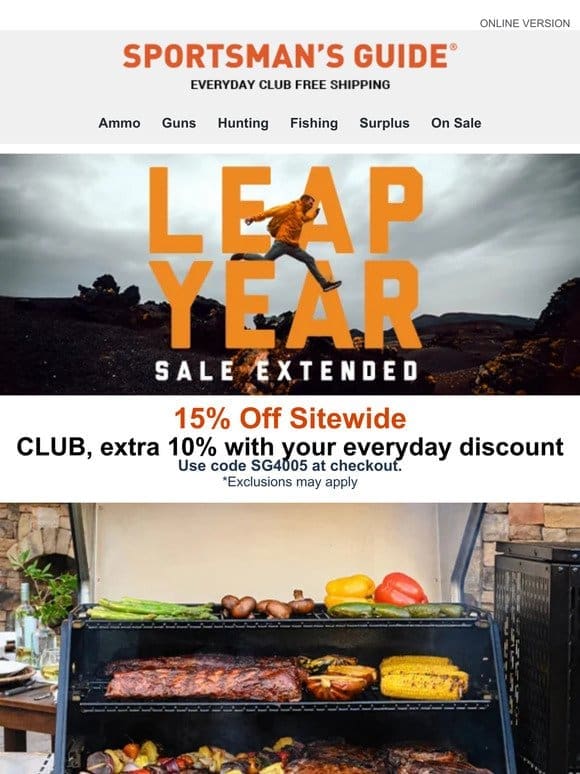 Save 15% Off Your Order – Leap Year Sale Extended