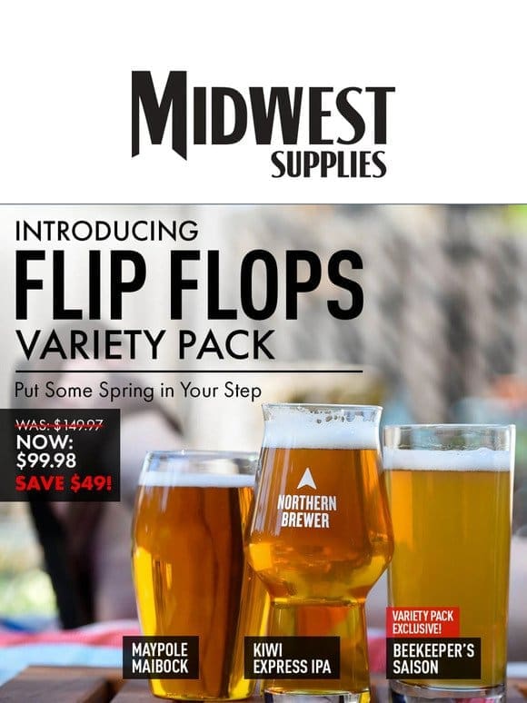 Save $50 on Beers That’ll Put Spring in Your Step!