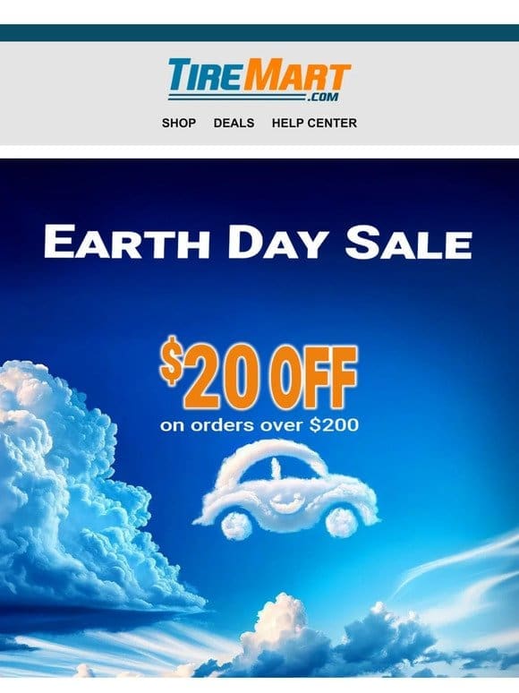 Save Big on Tires for Earth Day! ⚡