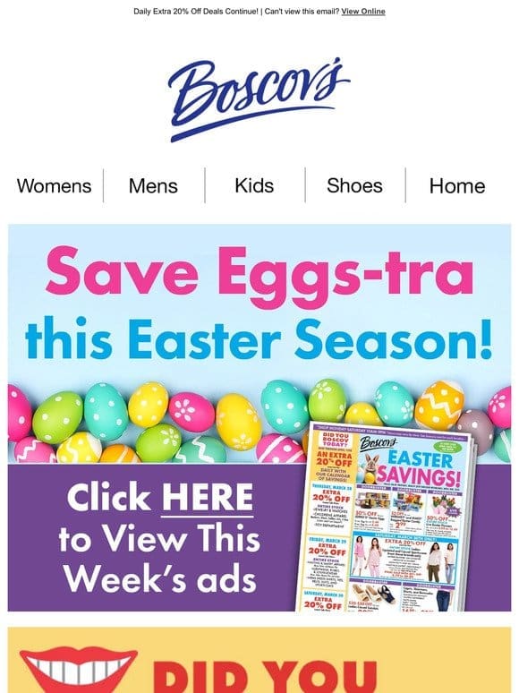 Save Eggs-tra this Easter Season!