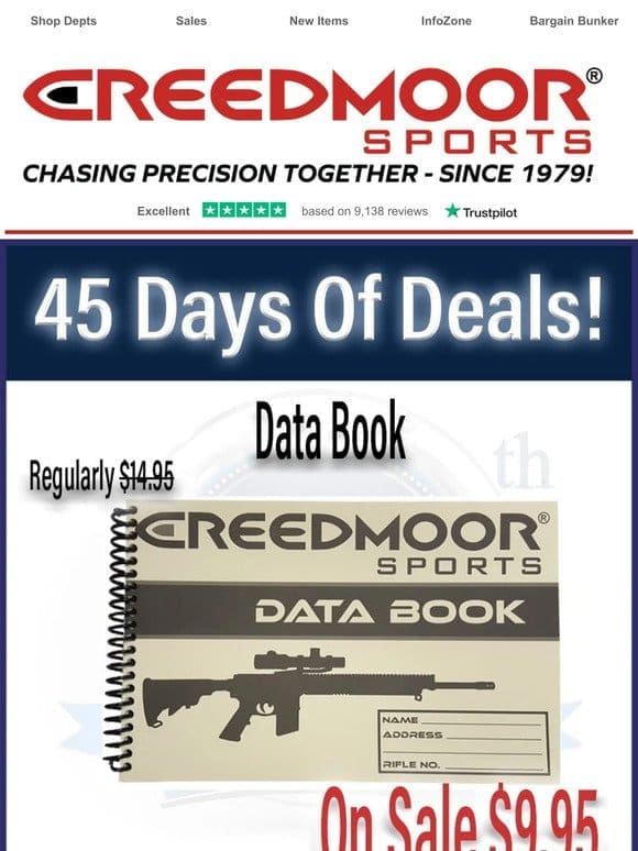 Save Over 30% On The Creedmoor Sports Data Book!