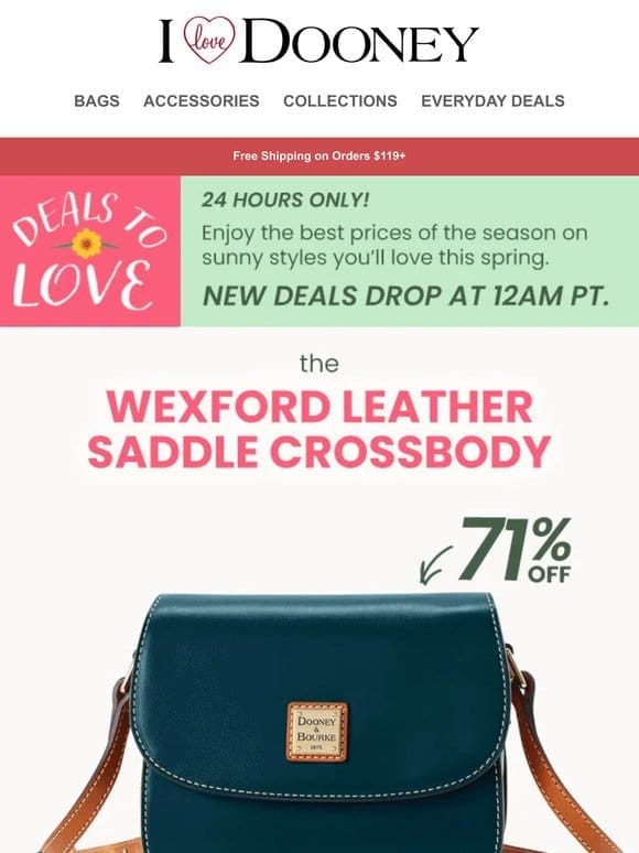 Save Over 70% Off on This Crossbody Today Only!