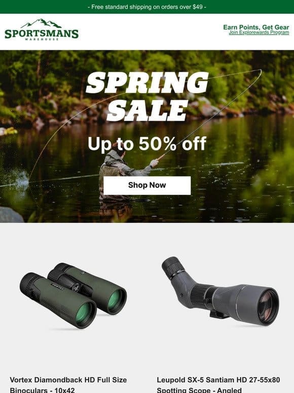 Save Up to 50% on Our Spring Sale!