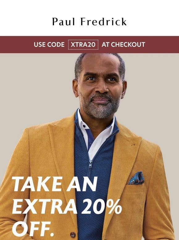 Save even more with an extra 20% off.