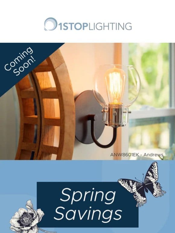 Save the Date for Spring Savings