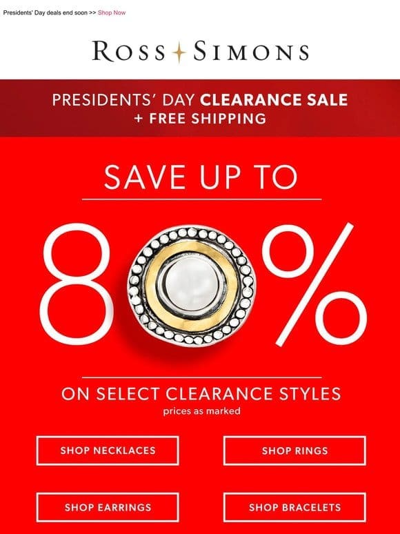 Saving up to 80% on clearance? We vote YES to that ✅