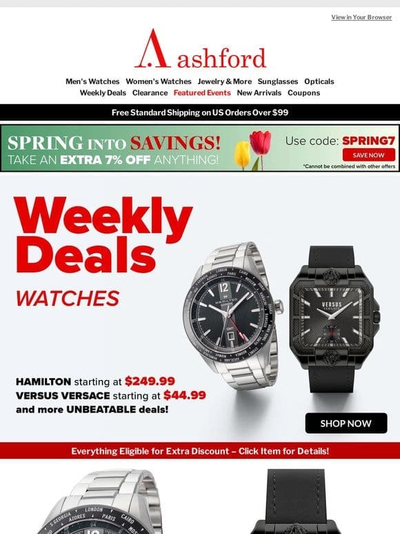 Savings in Style: This Week’s Watch Deals Unveiled