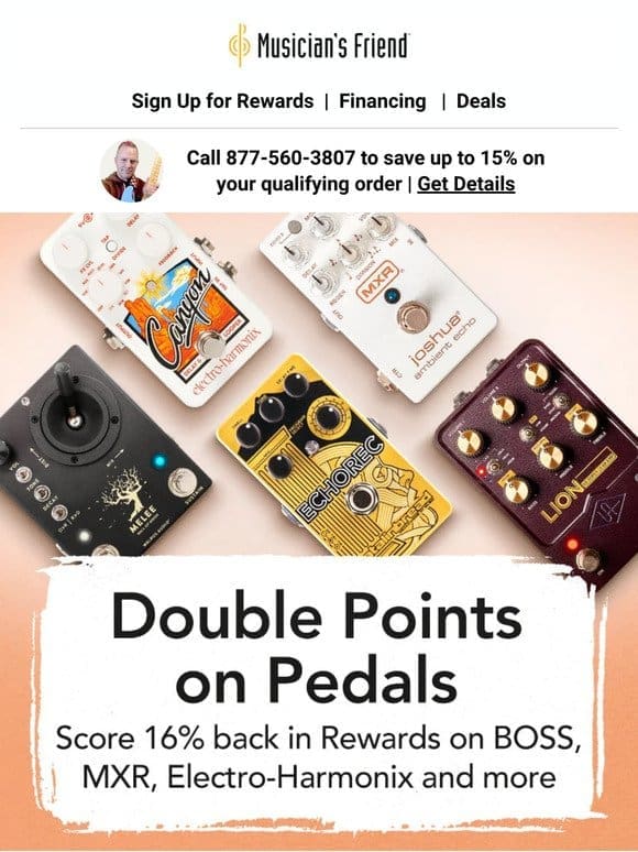 Score serious points on pedals