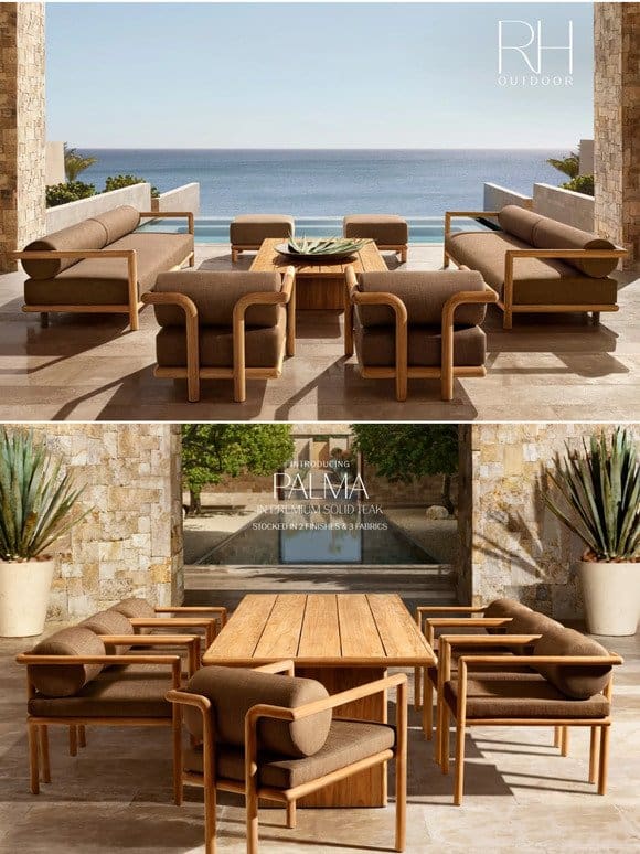 Sculptural Statement Seating: New Outdoor Bolster Collections