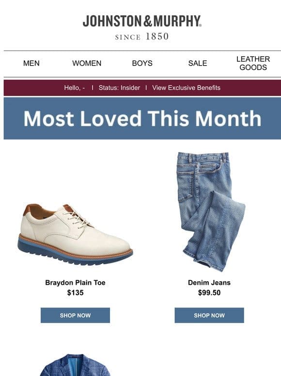 See What’s Most Loved This Month…