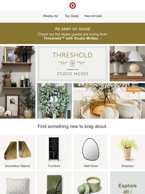 Seen on social: Threshold with Studio McGee ?