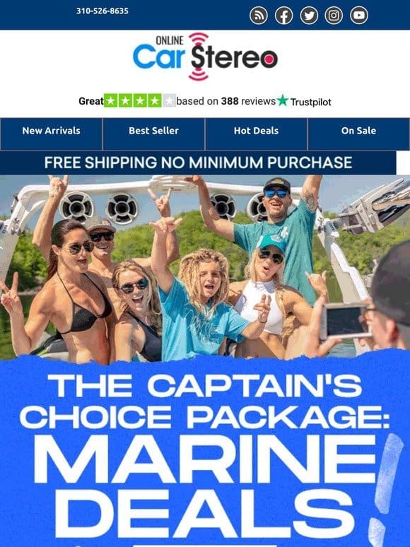 Set Sail with Captain’s Choice: Exclusive Marine Deals!