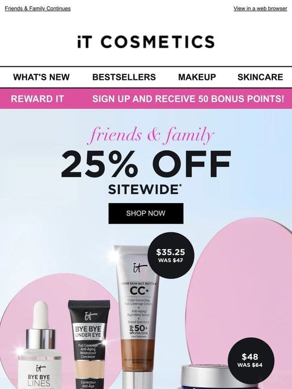 Shop 25% OFF Sitewide