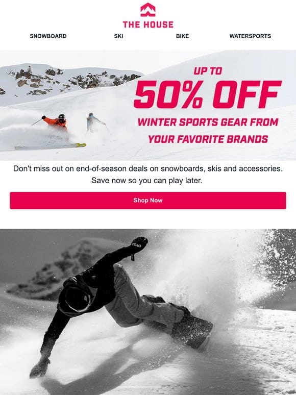 Shop End-Of-Season Deals on Snowboards， Skis & Accessories