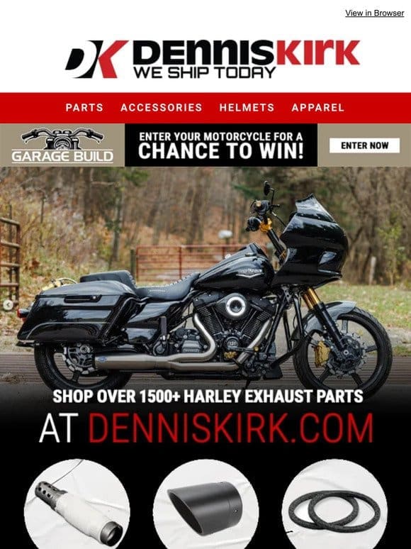 Shop Harley Exhaust Today At Denniskirk.com!