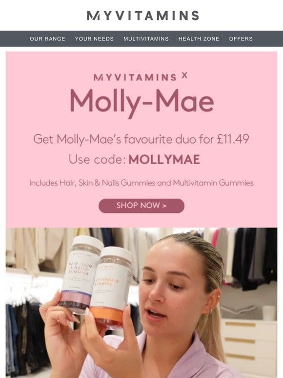 Shop Molly-Mae’s favourite duo for £11.49