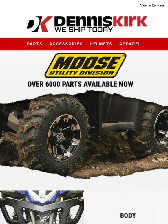 Shop Moose at denniskirk.com for EVERYTHING your ATV could need!