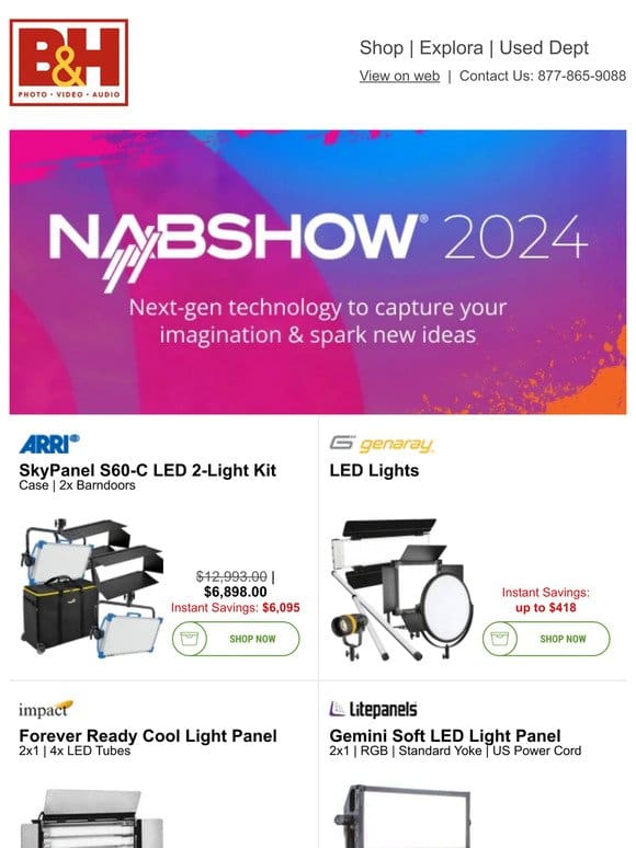 Shop Our Best NAB Show Specials NOW – Limited Time Only!