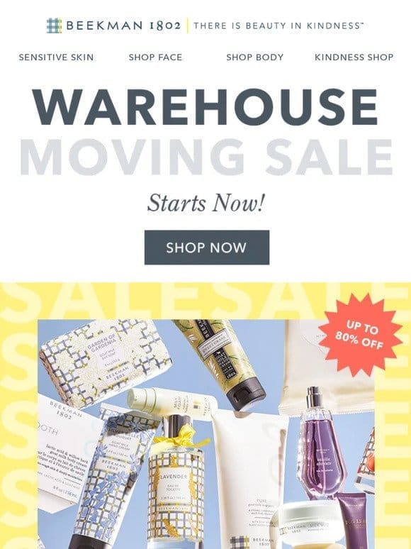 Shop Our Warehouse Sale Now!